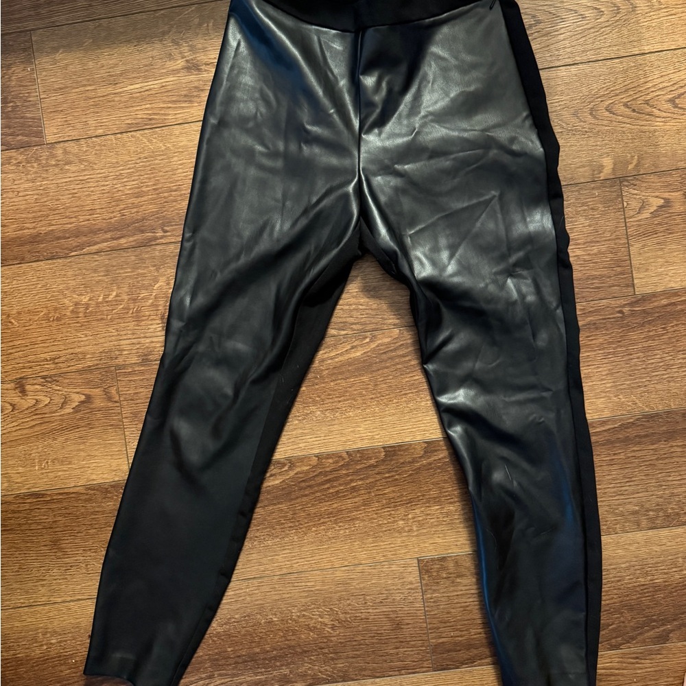 Banana Republic faux Leather Black Leggings